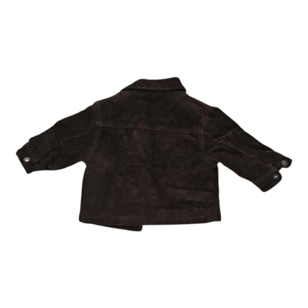 Old Navy Baby Boy Brown Sherpa Jacket Classic Corduroy Size 3-6 Months